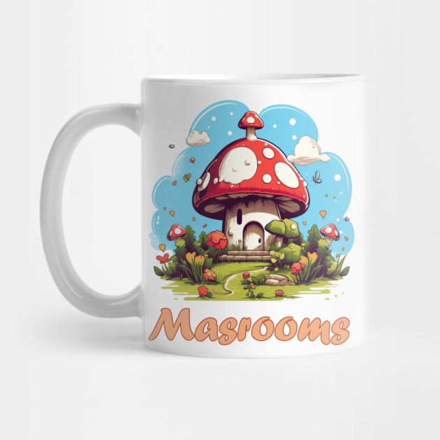 Chanterelle mushrooms by Printashopus